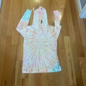 PINK Tie-Dye Lightweight Hoodie